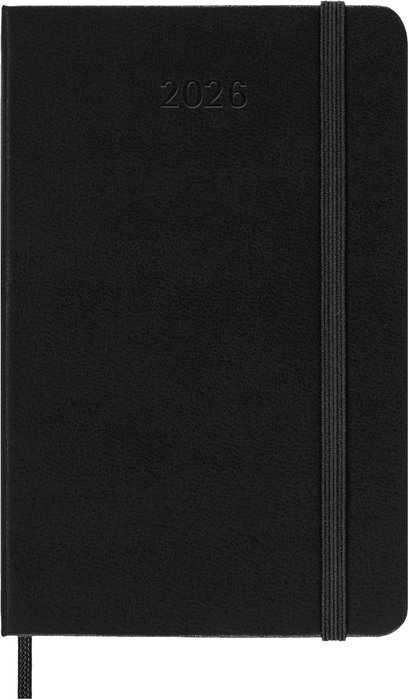 Moleskine DHB12DC2Y26 Agenda 2026 Tapa Dura 12 Meses Diaria P 9 x 14 CM Negra