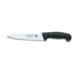 Martínez y Gascón Norplast Cuchillo de Cocina Negro, Inoxidable con Mango Plástico, 18 cm