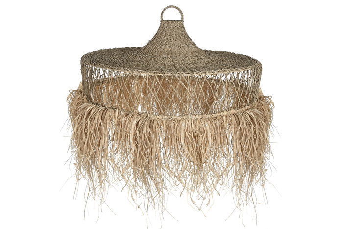 DKD Home Decor Lámpara de Techo de Fibras Naturales 125x125x54 cm DKD Home Decor Lámpara de Techo de Fibras Naturales 125x125x54 cm