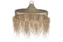 DKD Home Decor Lámpara de Techo de Fibras Naturales 125x125x54 cm