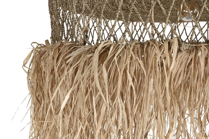 DKD Home Decor Lámpara de Techo de Fibras Naturales 125x125x54 cm DKD Home Decor Lámpara de Techo de Fibras Naturales 125x125x54 cm