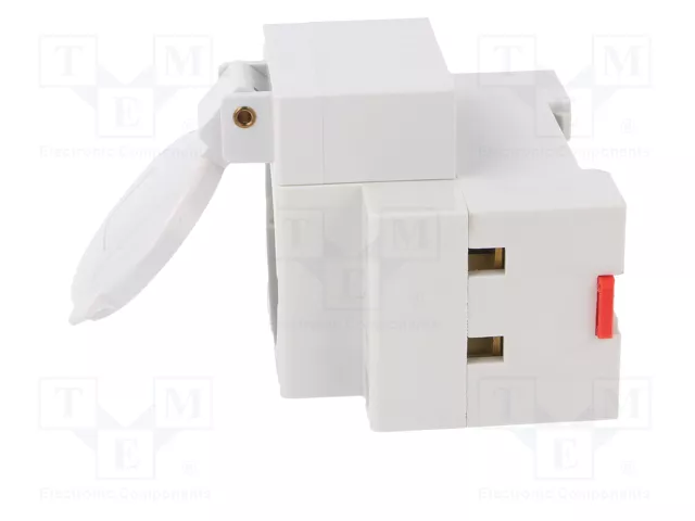 HAGER Enchufe tipo F (Schuko) para raíl DIN