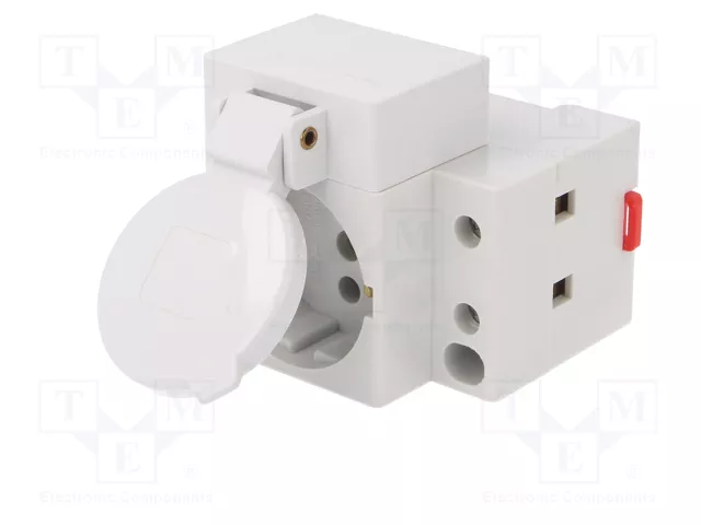 HAGER Enchufe tipo F (Schuko) para raíl DIN