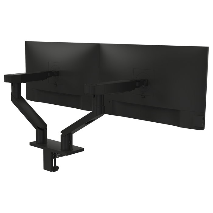 DELL MDA20 Brazo Tijera para 2 Monitores (hasta 27"), Ajuste de Altura, Profundidad, Inclinación y Pivote, 100x100mm VESA, Negro