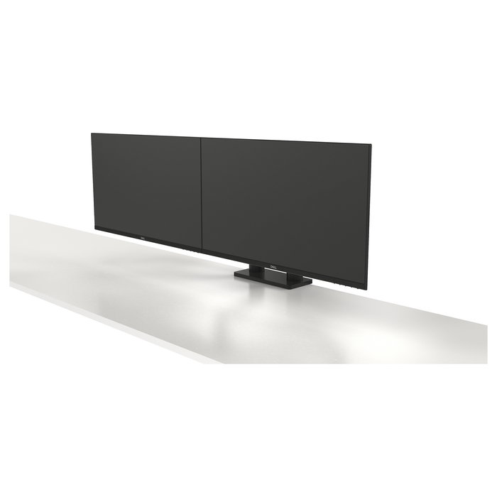 DELL MDA20 Brazo Tijera para 2 Monitores (hasta 27"), Ajuste de Altura, Profundidad, Inclinación y Pivote, 100x100mm VESA, Negro