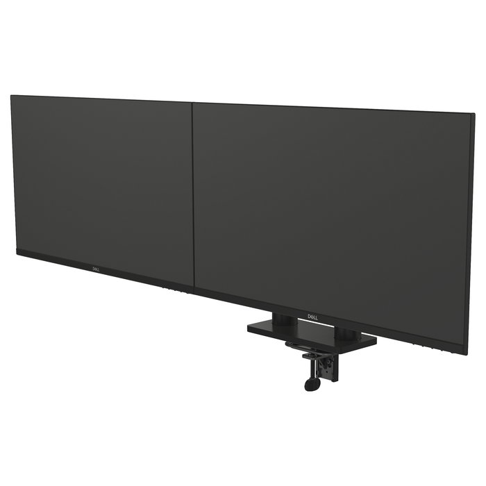 DELL MDA20 Brazo Tijera para 2 Monitores (hasta 27"), Ajuste de Altura, Profundidad, Inclinación y Pivote, 100x100mm VESA, Negro