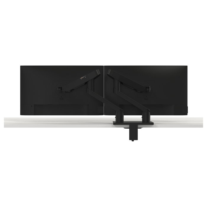 DELL MDA20 Brazo Tijera para 2 Monitores (hasta 27"), Ajuste de Altura, Profundidad, Inclinación y Pivote, 100x100mm VESA, Negro