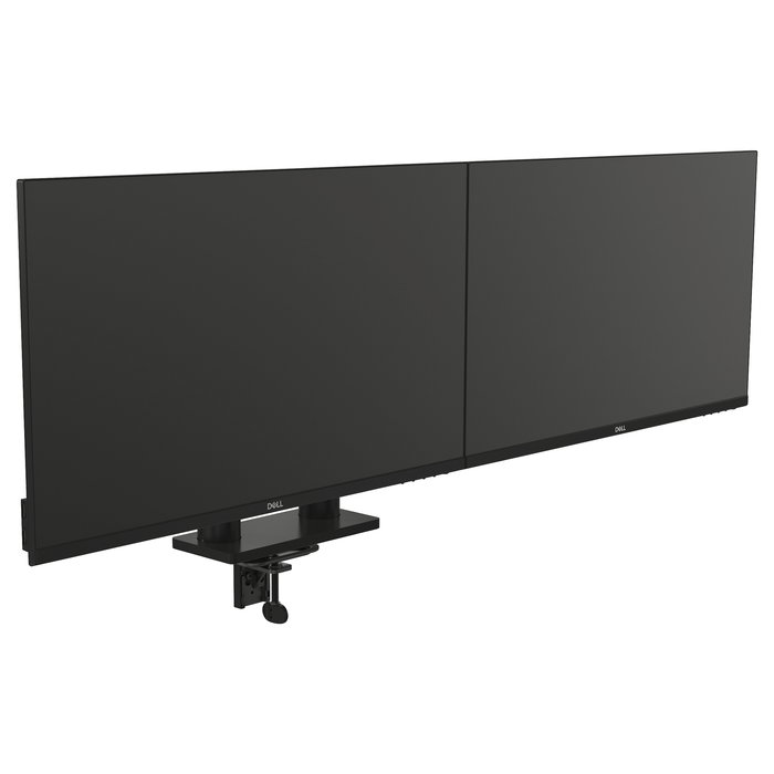DELL MDA20 Brazo Tijera para 2 Monitores (hasta 27"), Ajuste de Altura, Profundidad, Inclinación y Pivote, 100x100mm VESA, Negro