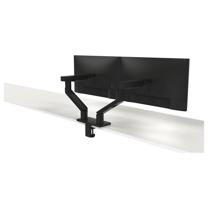 DELL MDA20 Brazo Tijera para 2 Monitores (hasta 27"), Ajuste de Altura, Profundidad, Inclinación y Pivote, 100x100mm VESA, Negro