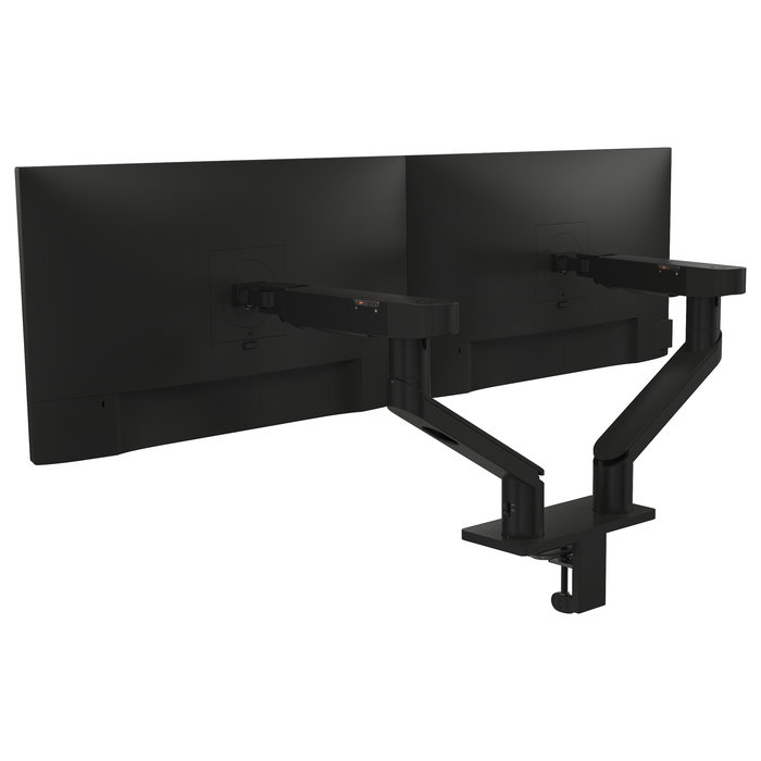 DELL MDA20 Brazo Tijera para 2 Monitores (hasta 27"), Ajuste de Altura, Profundidad, Inclinación y Pivote, 100x100mm VESA, Negro