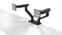 DELL Brazo para dos monitores MDA20 Negro