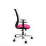 PIQUERAS Y CRESPO Silla de oficina Zulema con mecanismo Sincro, Rosa y Blanco