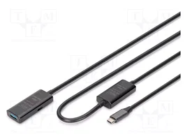 DIGITUS Cable Alargador USB 3.2 Gen 1 Activo USB-C a USB-A 10m