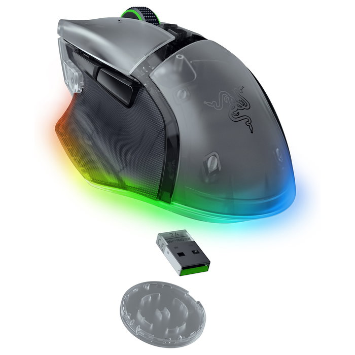 Razer Ratón Basilisk V3 Pro 35K Phantom White Edición Óptico RF Wireless + Bluetooth + USB Type-A Blanco Razer Ratón Basilisk V3 Pro 35K Phantom White Edición Óptico RF Wireless + Bluetooth + USB Type-A Blanco