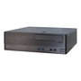 Inter-Tech Elektronik Handels IT-502 Caja para PC de Escritorio Mini Torre Negra Compatible con microATX y Mini-ITX, Factor de Forma 1U, con 2x USB 3.2 Gen 1 y 2x USB 2.0
