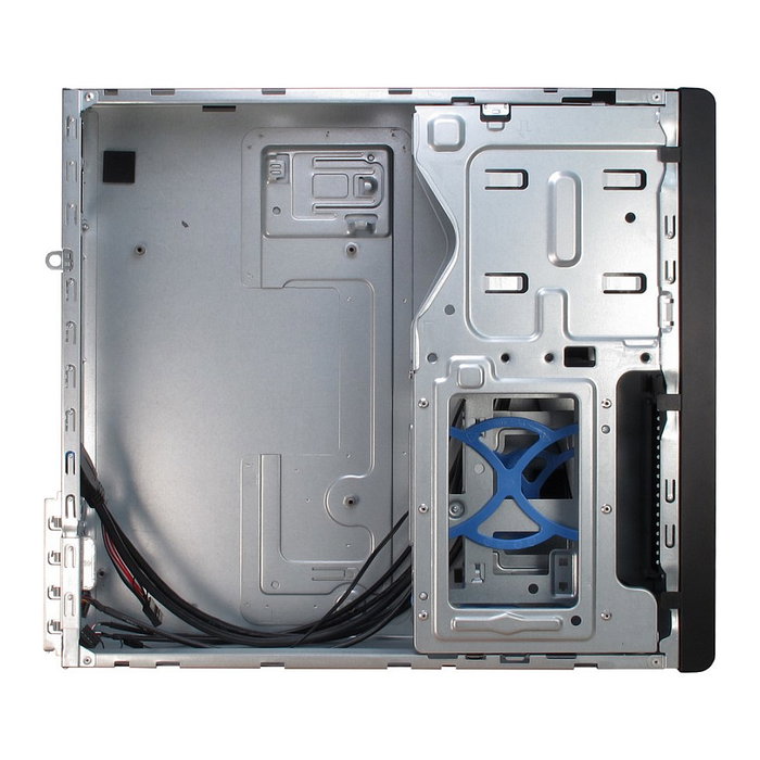 Inter-Tech Elektronik Handels IT-502 Caja para PC de Escritorio Mini Torre Negra Compatible con microATX y Mini-ITX, Factor de Forma 1U, con 2x USB 3.2 Gen 1 y 2x USB 2.0