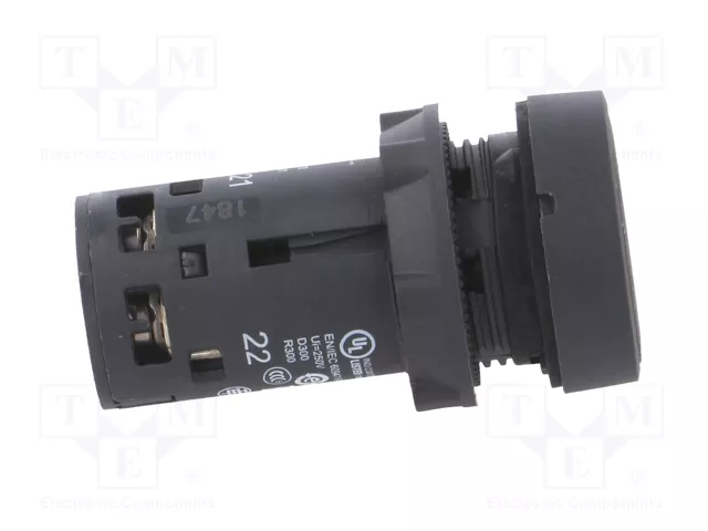 SCHNEIDER ELECTRIC Interruptor de presión Harmony XB7 22mm NC+NA Negro