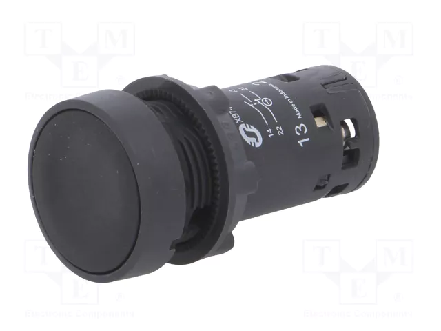 SCHNEIDER ELECTRIC Interruptor de presión Harmony XB7 22mm NC+NA Negro