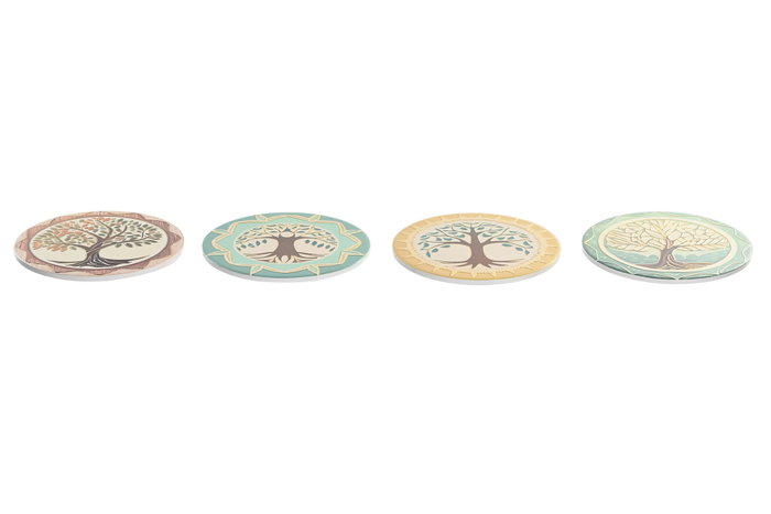DKD Home Decor Salvamanteles Árbol de la Vida 20x20x0,7 cm DKD Home Decor Salvamanteles Árbol de la Vida 20x20x0,7 cm