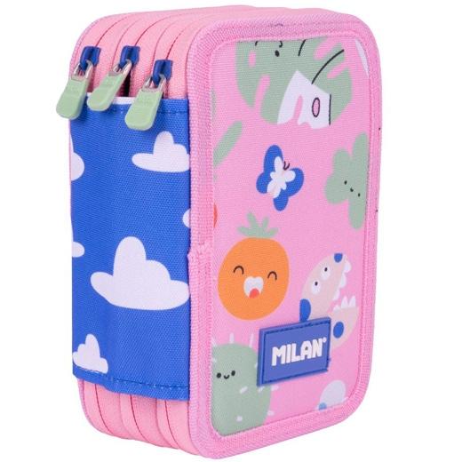 Milan Plumier 3 Pisos Con Contenido Serie Especial Green & Grow Estuche Escolar Rosa Verde Milan Plumier 3 Pisos Con Contenido Serie Especial Green & Grow Estuche Escolar Rosa Verde