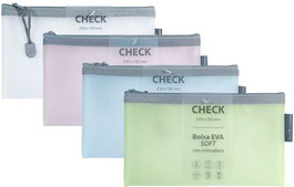 GRAFOPLAS 20 Bolsas Zipper Bag Cremallera Check Color Mate Surtido
