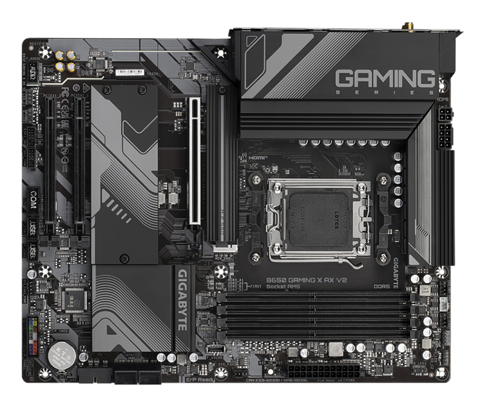 GIGABYTE B650 GAMING X AX V2 Placa Base - AMD Ryzen Serie 9000, DDR5, PCIe 5.0, WiFi 6E, ATX