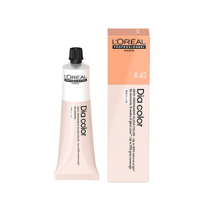 L'Oréal Professionnel Paris DIA COLOR 8.43 Rubio Claro Cobrizo Dorado 60 ml