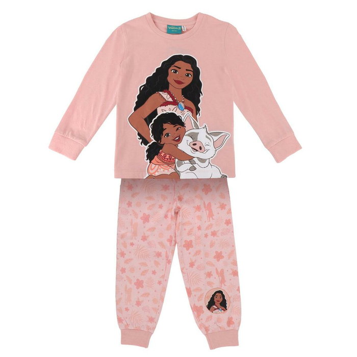 Cerdá Pijama Largo Single Jersey Moana 3 Años Coral