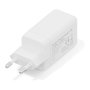Digitus Cargador USB GaN 67W con 2 Puertos USB-C y 1 USB-A, Carga Rápida, Interior, Blanco, Máximo 3 Dispositivos