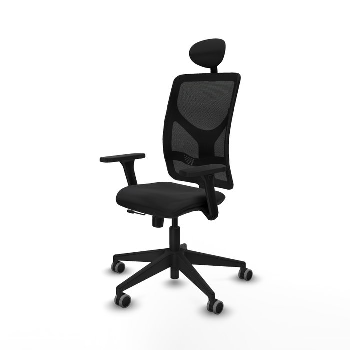 PIQUERAS Y CRESPO Silla de oficina Motilla con mecanismo Sincro/Traslack, Negro PIQUERAS Y CRESPO Silla de oficina Motilla con mecanismo Sincro/Traslack, Negro