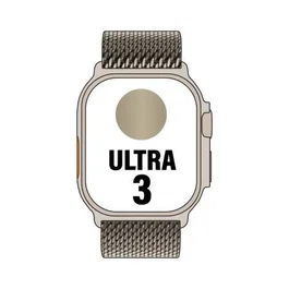 Apple MEWY4QL/A Watch Ultra 3 GPS Cellular 49mm Caja de Titanio Natural Correa Milanese M