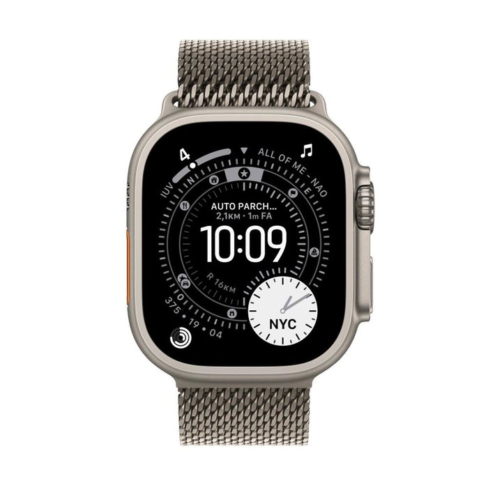 Apple Watch Ultra 3 GPS + Cellular 49mm Titanio Natural con Correa Milanese Loop M