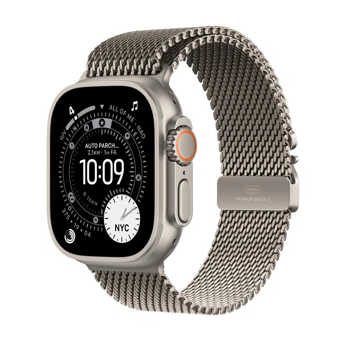 Apple Watch Ultra 3 GPS + Cellular 49mm Titanio Natural con Correa Milanese Loop M