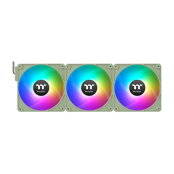 Thermaltake CT140 EX ARGB Sync Ventilador PC Refrigeración Matcha Green Pack 3 Unidades 140mm