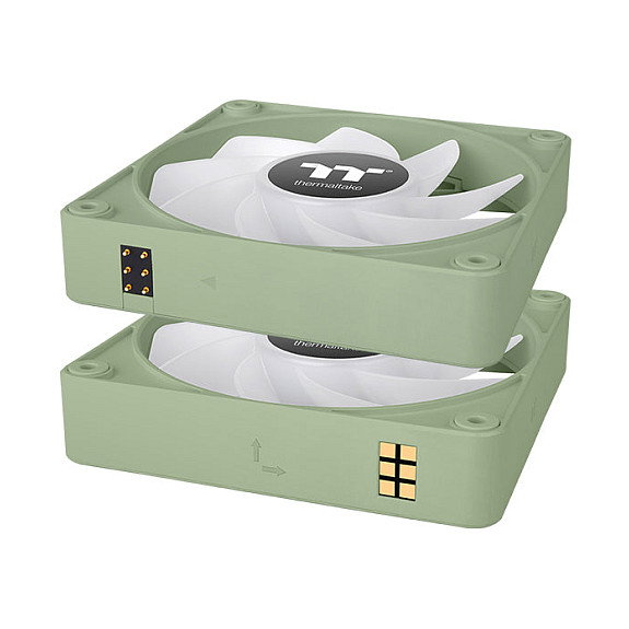 Thermaltake CT140 EX ARGB Sync Ventilador PC Refrigeración Matcha Green Pack 3 Unidades 140mm