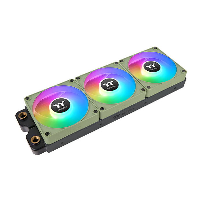 Thermaltake CT140 EX ARGB Sync Ventilador PC Refrigeración Matcha Green Pack 3 Unidades 140mm