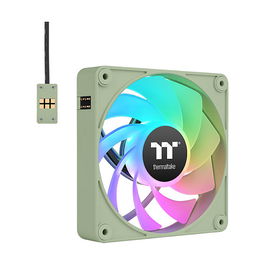 Thermaltake CT140 EX ARGB Sync Ventilador PC Refrigeración Matcha Green Pack 3 Unidades 140mm