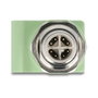 DeLOCK 60681 Adaptador M12 X-codificado 8 Pin a RJ45 Hembra Cat.5e Verde
