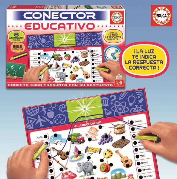 Educa Borrás Juego Conector Educativo con 8 láminas y 352 preguntas Educa Borrás Juego Conector Educativo con 8 láminas y 352 preguntas