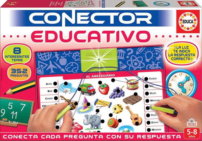 Educa Borrás Juego Conector Educativo con 8 láminas y 352 preguntas Educa Borrás Juego Conector Educativo con 8 láminas y 352 preguntas