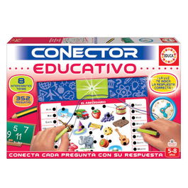 Educa Borras Juego Conector Educativo 5-8 Años 8 Laminas 352 Preguntas Base Multiconectora