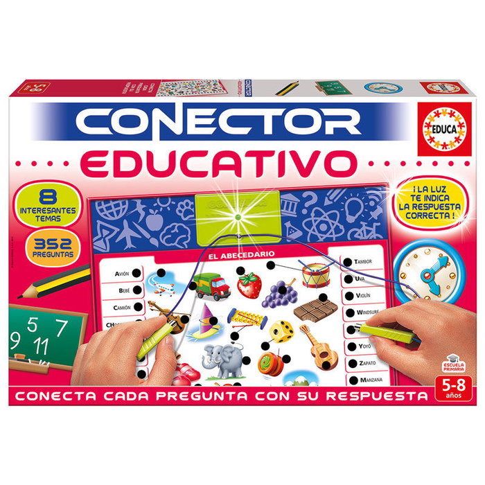 Educa Borrás Juego Conector Educativo con 8 láminas y 352 preguntas Educa Borrás Juego Conector Educativo con 8 láminas y 352 preguntas