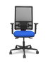 PIQUERAS Y CRESPO Silla Bormate Asincro con Respaldo de Malla Negra y Asiento Bali Azul