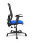 PIQUERAS Y CRESPO Silla Bormate Asincro con Respaldo de Malla Negra y Asiento Bali Azul