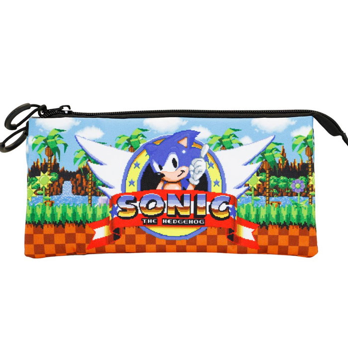 Estuche Portatodo Triple FAN Play Sonic Marrón Estuche Portatodo Triple FAN Play Sonic Marrón