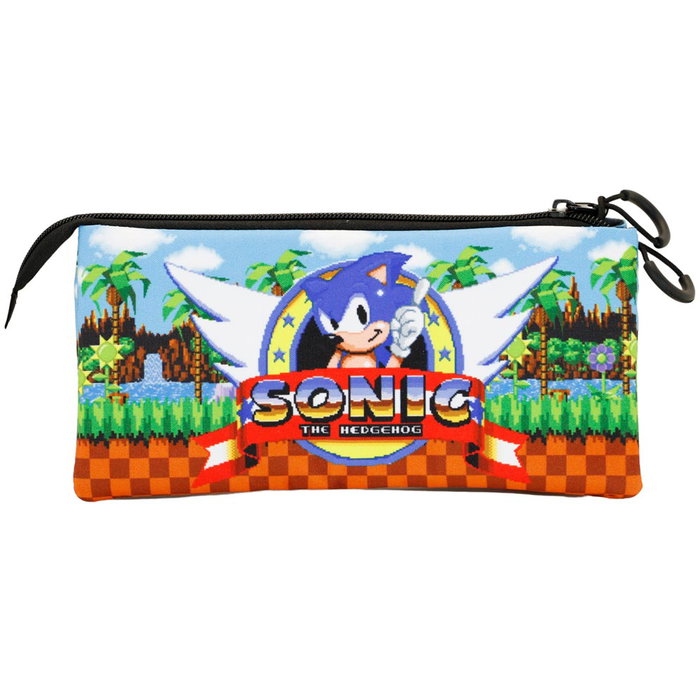 Estuche Portatodo Triple FAN Play Sonic Marrón Estuche Portatodo Triple FAN Play Sonic Marrón