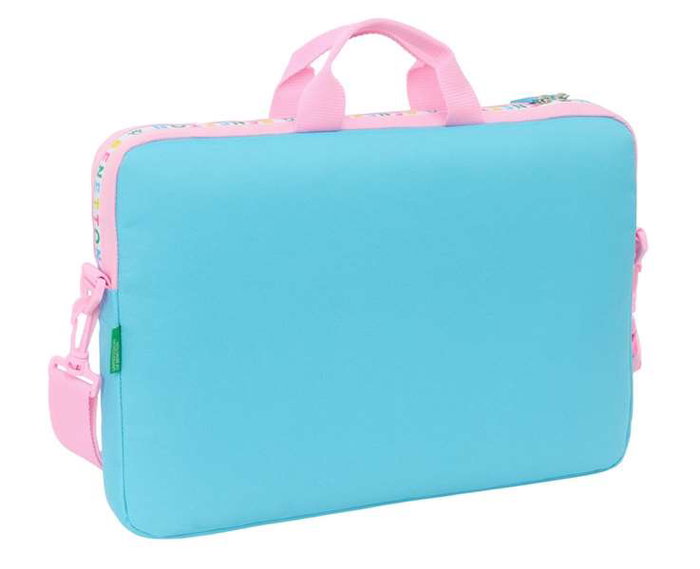 Maletín para Portátil Benetton Unique Rosa Turquesa 40 x 27 x 4 cm