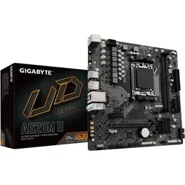 Gigabyte Placa Base A620M H (A620) Socket AM5 Micro ATX - Compatible Ryzen 7000/8000/9000, DDR5, PCIe 4.0, M.2, LAN GbE, DisplayPort/HDMI