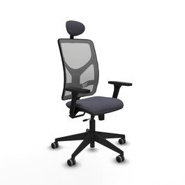 PIQUERAS Y CRESPO Silla de oficina Motilla con mecanismo Sincro/Traslack Gris