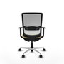 PIQUERAS Y CRESPO Silla de oficina Haches con mecanismo Sincro/Traslack Crema y Blanco